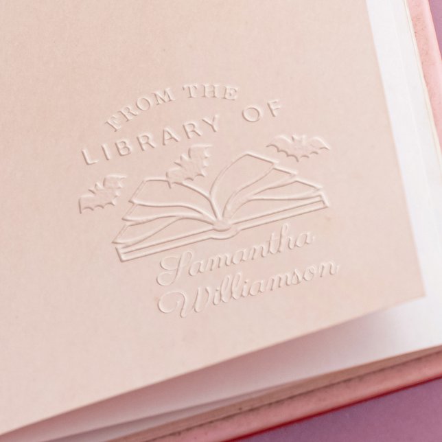  Book & Bats From The Library Of Personalized Name Embosser (Book & Bats From The Library Of Personalized Name Embosser)