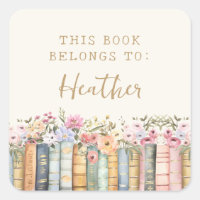 Book Belongs To Sticker