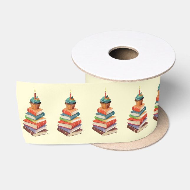 Book Birthday Party Kids Reading Satin Ribbon (Spool)