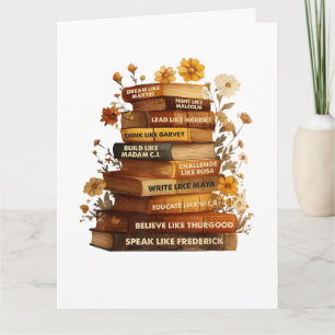 Book Black History Month Thank You Card