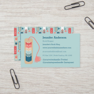 Book Bloggers Reviewers Librarians Bookmark Business Card
