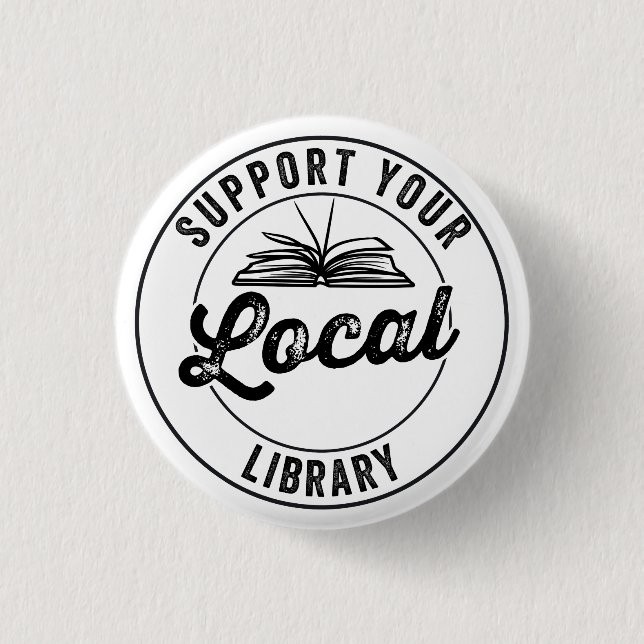 book, books, book nerd, book worm, reader, literar button (Front)