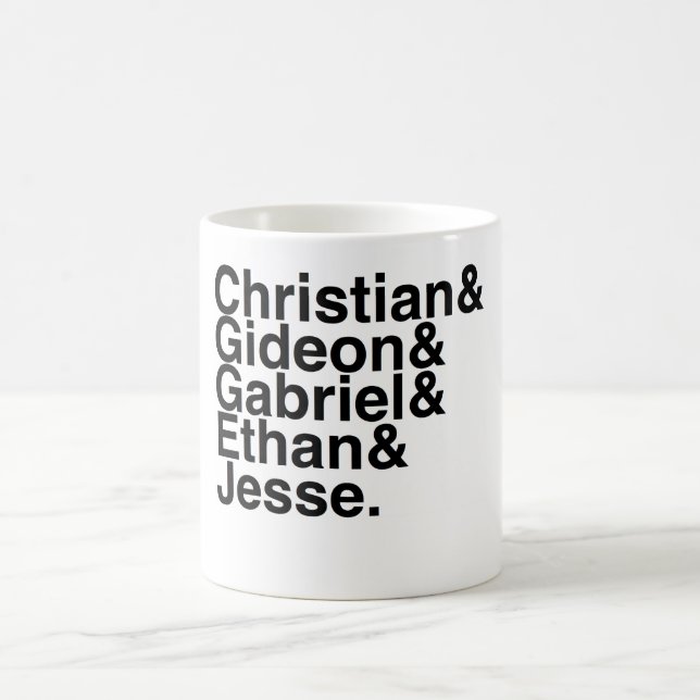 Book Boyfriend- Christian, Gideon, Gabriel, Ethan, Coffee Mug (Center)