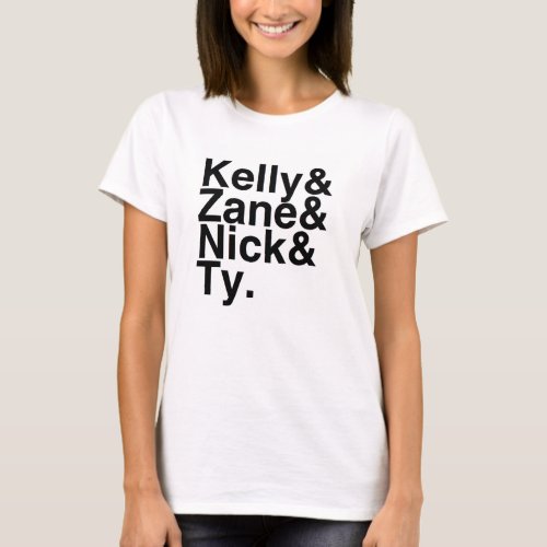 Book Boyfriend_ Kelly Zane Nick Ty T_Shirt