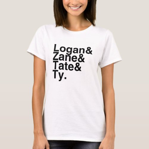 Book Boyfriend_ Logan Zane Tate Ty T_Shirt