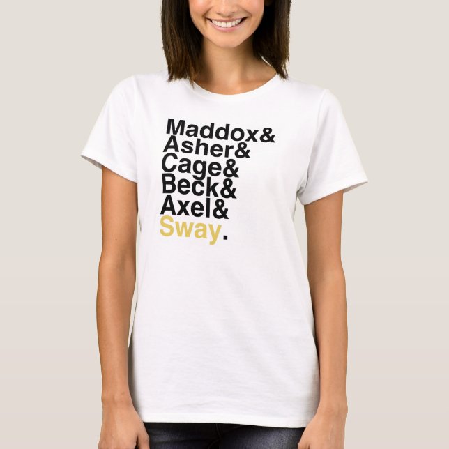 Book Boyfriend — Maddox Asher Cage Beck Axel Sway T-Shirt (Front)