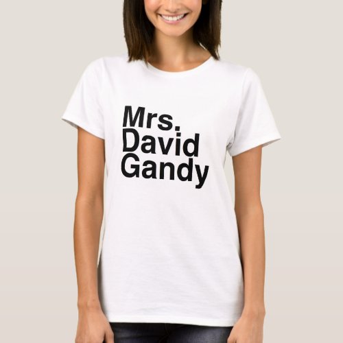 Book Boyfriend_ Mrs David Gandy T_Shirt