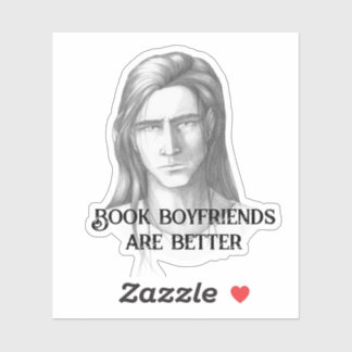 Book Boyfriend Portrait Sticker