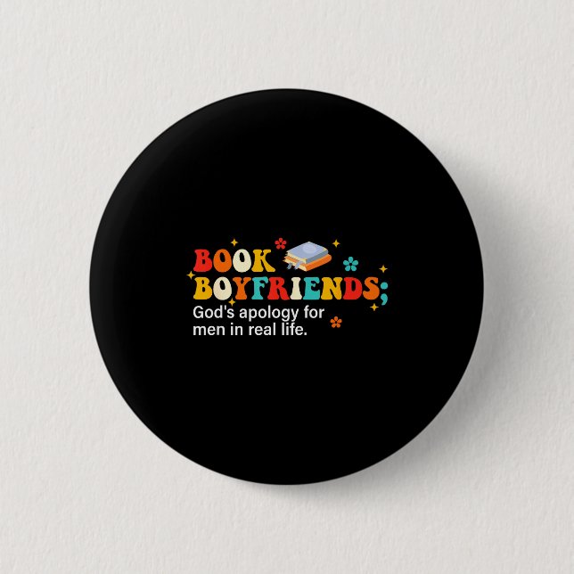 Book Boyfriends Definition Design  Button (Front)