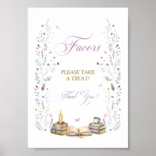Book Bridal Shower Favors Poster