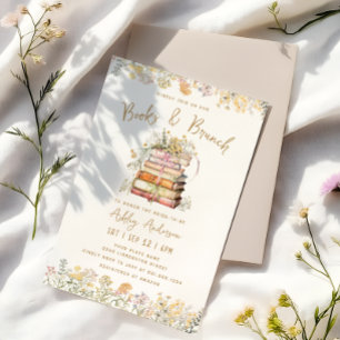 Book & Brunch Boho Bridal Shower Invitation