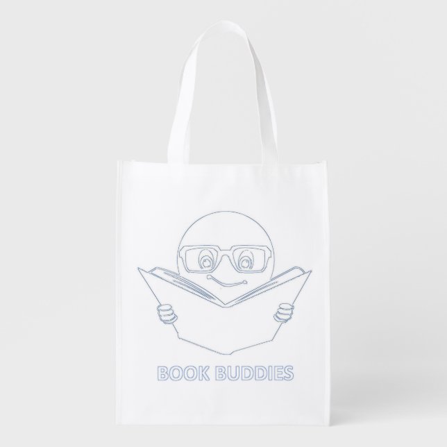 Book Buddies Custom Reusable Bag (Front)