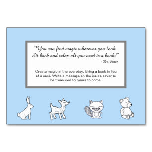 Book Card - Magic Quote - Woodland Creatures