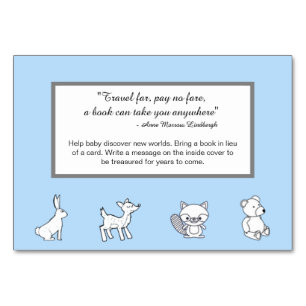 Book Card - Travel Quote - Woodland Creatures