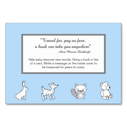 Book Card _ Travel Quote _ Woodland Creatures