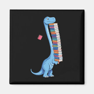 Book Carrying Dinosaur Reading Dino  Magnet