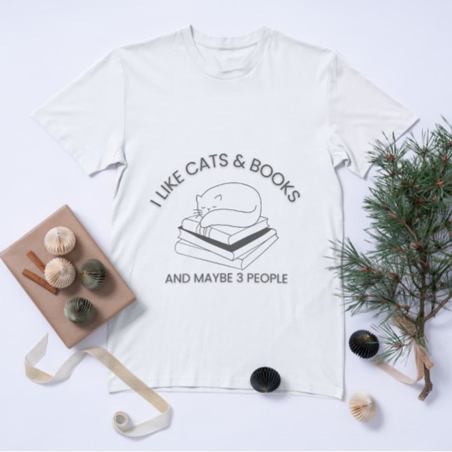 Book Cat Lover Funny Quote Design T-Shirt (Creator Uploaded)