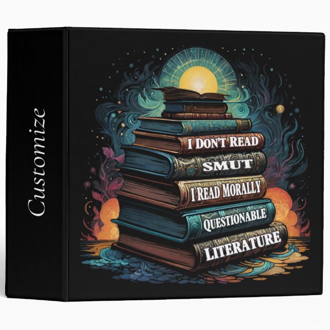 Book Choices Humor 3 Ring Binder (Front/Spine)
