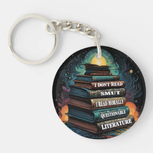 Book Choices Humor Keychain