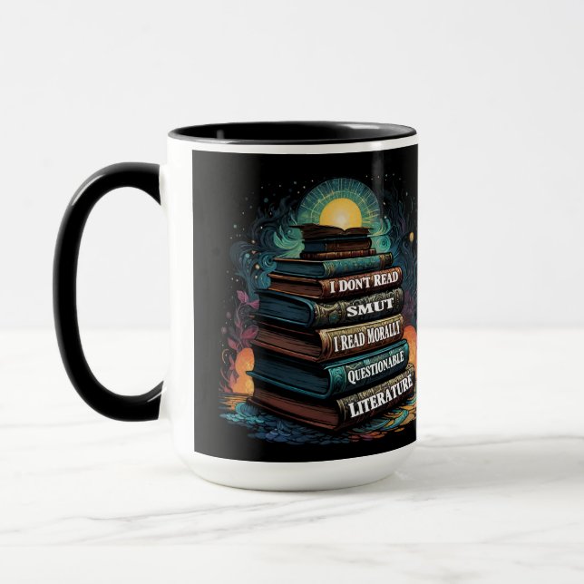 Book Choices Humor Mug (Left)