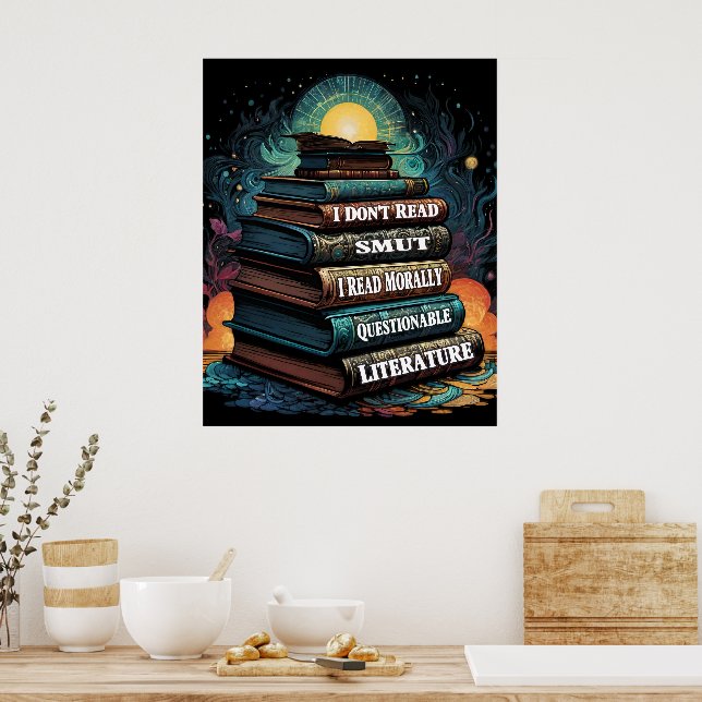 Book Choices Humor Poster (Kitchen)