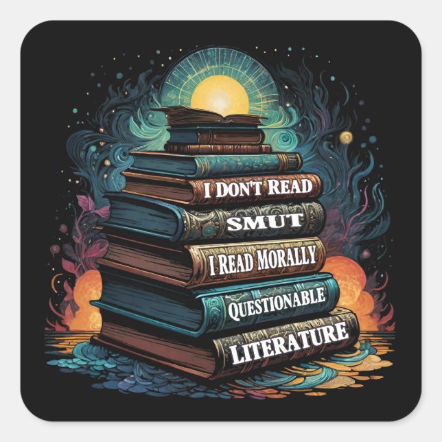 Book Choices Humor Square Sticker (Front)