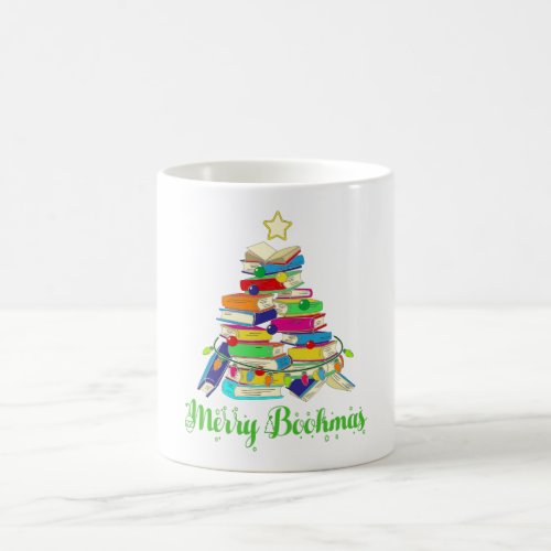Book Christmas Tree Book Lover Christmas Coffee Mug