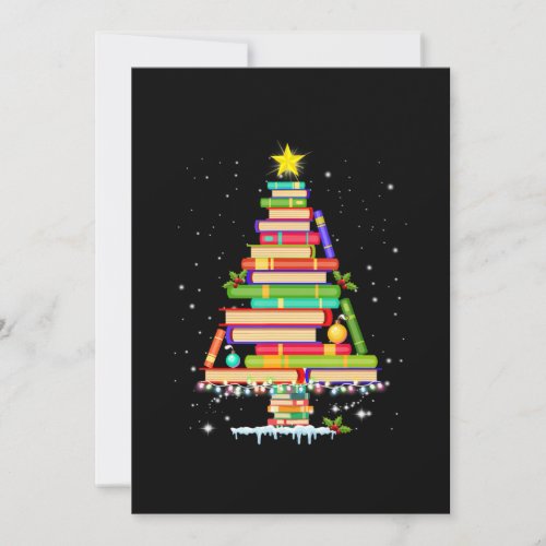 book christmas tree  merry christmas librarian