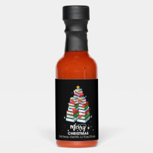 Book Christmas Tree Xmas Gift For Books Lovers Lib Hot Sauces