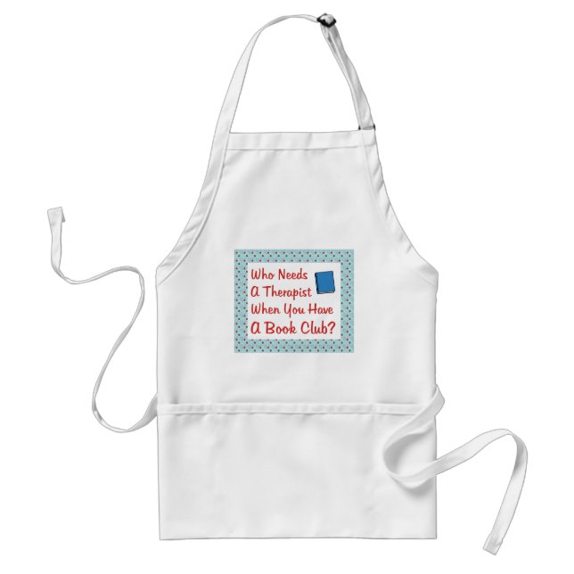 book club adult apron (Front)