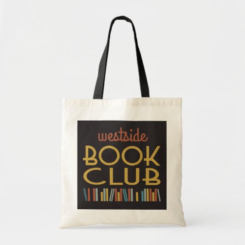 Book Club Art Deco Deep Colors Tote Bag