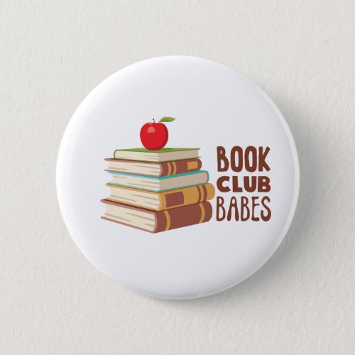 Book Club Babes Button