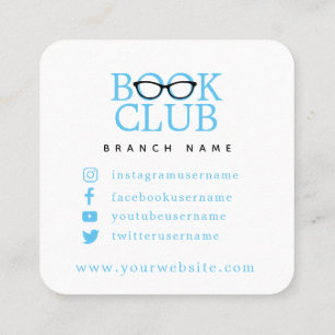 Book Club Business Card