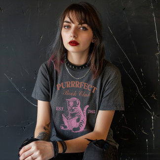 Book Club Cat Purrrfect  Tri-Blend Shirt