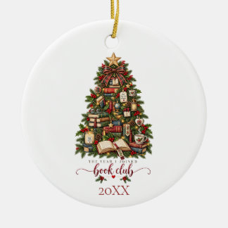 Book Club Ceramic Ornament