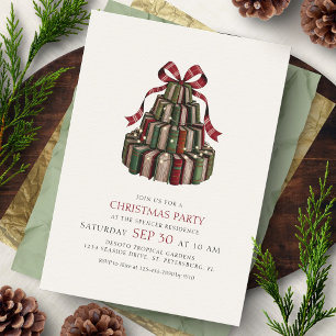 Book Club Christmas Party Invitation