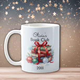 Book Club Christmas Personalized Coffee Mug