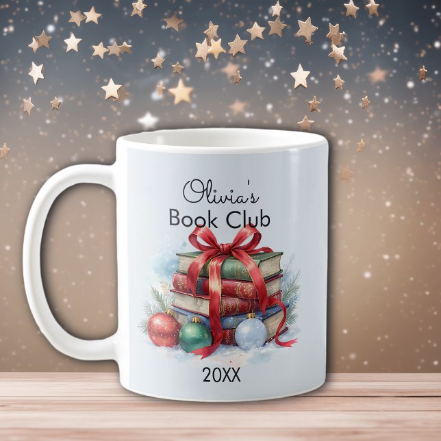 Book Club Christmas Personalized Coffee Mug (Creator Uploaded)