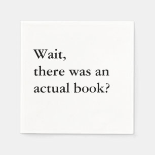 Book Club Cocktail Napkins - Wait