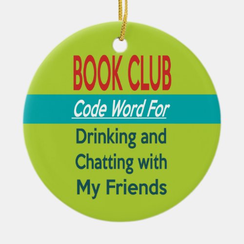 Book Club _ Code Word Ceramic Ornament