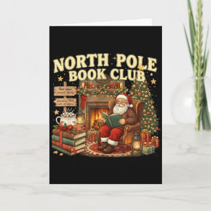 Book Club Cozy Christmas Reading Gift  Card