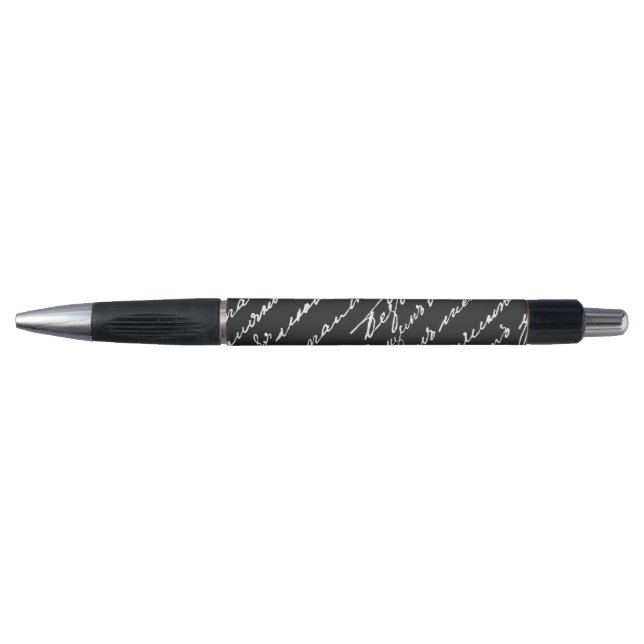 Book Club Cursive Handwriting Writer Author Reader Pen (Front)