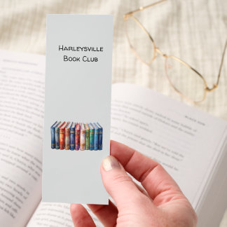 Book Club Customizable Square Bookmarks