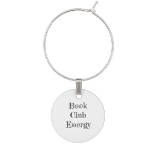 Book Club Energy Wine Charm