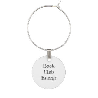 Book Club Energy Wine Charm