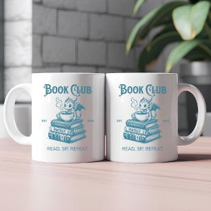 Book Club Fantasy Dragon Lovers Coffee Mug