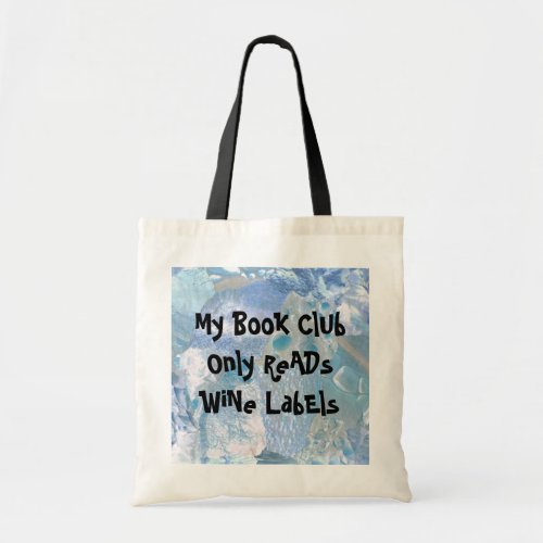 book club for wine lovers tote