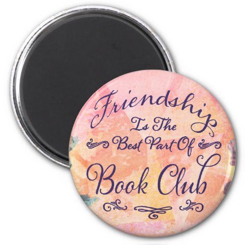 book club friendship bibliophile watercolor magnet