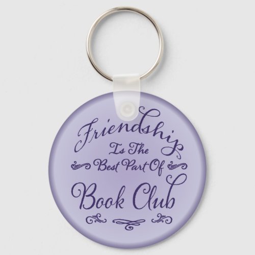 Book Club Friendship Key Holder Keychain