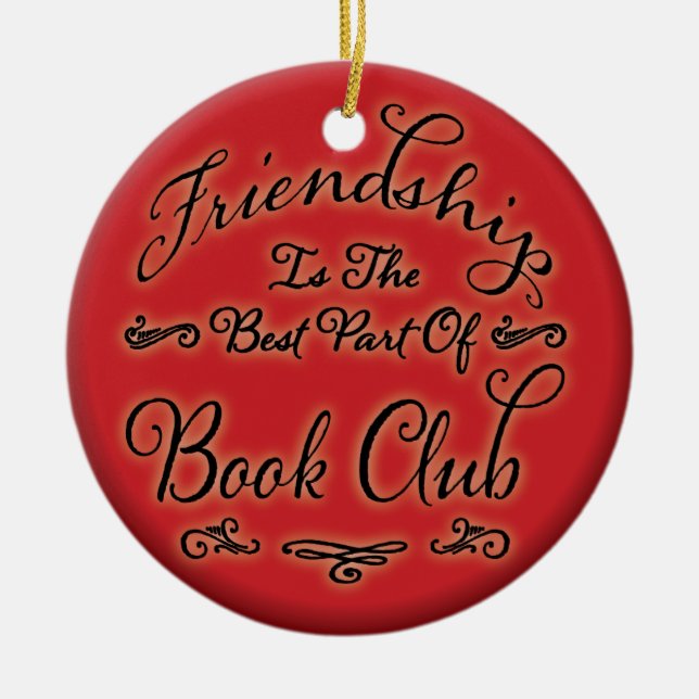 Book Club Friendship Ornament (Front)